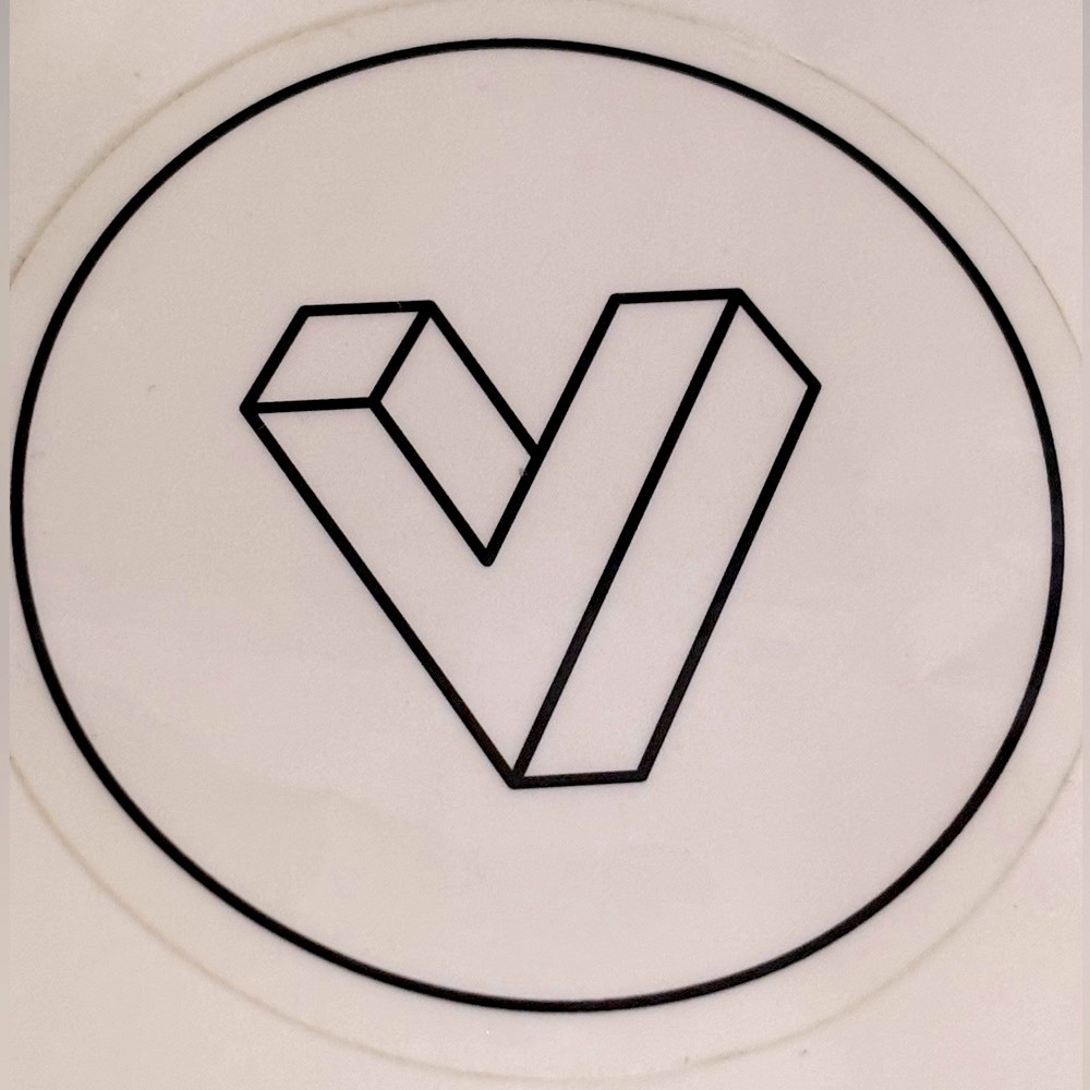 Geometric Villanova V Sticker - Picture 2 of 2